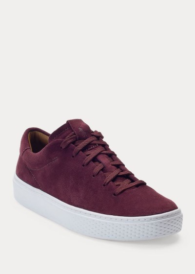 Women's Polo Ralph Lauren Court 125 Suede Sneakers | 128053WLX